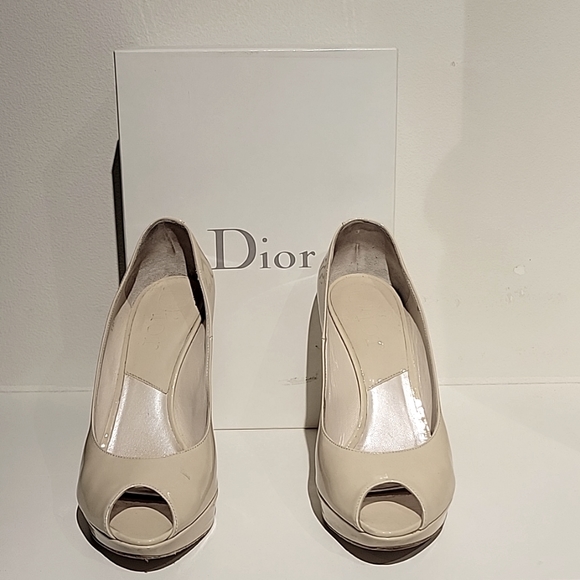 Dior Shoes - Dior peep toe heels
